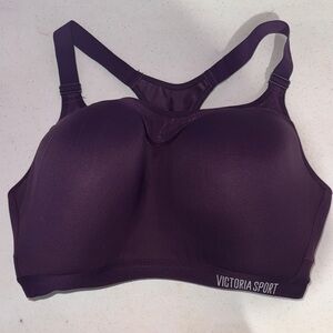 Victoria's Secret dark purple High-Impact Sports Bra with Breathable Mesh